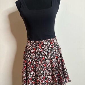 Floral A-Line Skort